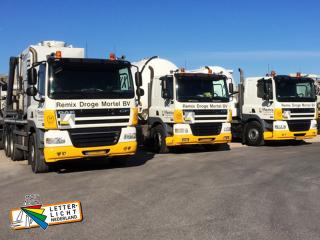 Wagenpark vrachtwagen reclame Daf CF.